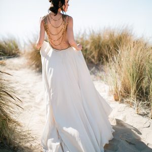 Fuji 160NS — Bride in golden dunes